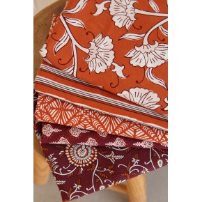 collection de voile de coton imprimé