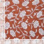tissu voile de coton indien - cognac