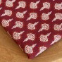 tissu coton indien - bordeaux