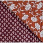 tissu matelassé réversible - coton indien