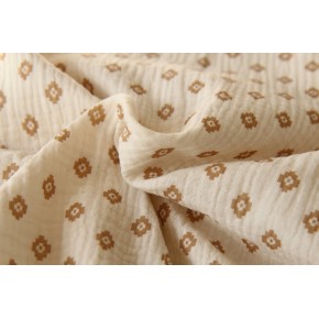 tissu double gaze certifié gots - imprimé