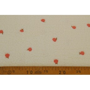 tissu sherpa brodé pour veste cocooning