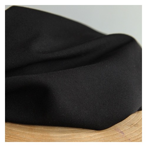 tissu polyviscose noir pour pantalon fluide