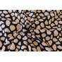 tissu maille léopard beige et noir - un chat sur un fil
