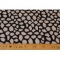 tissu maille fluide léopard beige et noir - un chat sur un fil