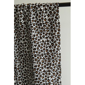 tissu double gaze léopard
