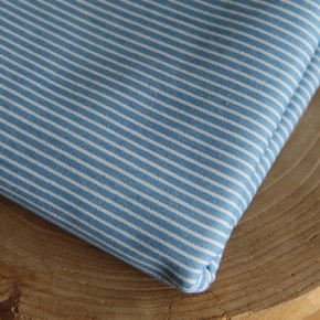 tissu coton denim rayures - un chat sur un fil