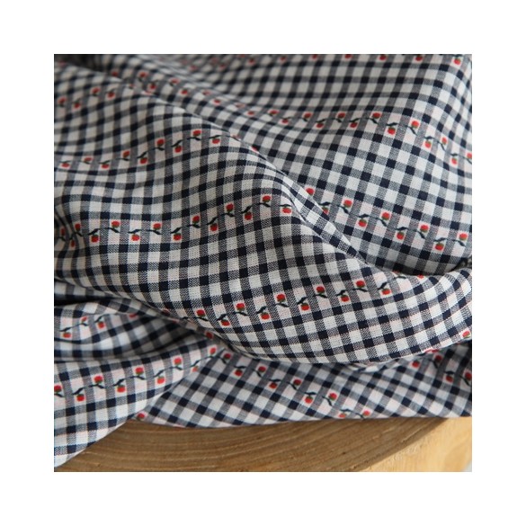 tissu en coton jacquard