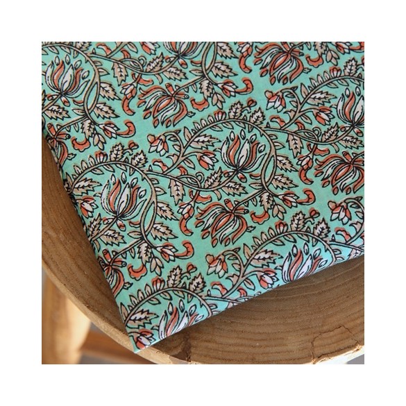 tissu indien - un chat sur fil