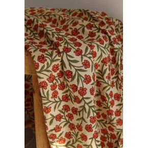 tissu indien block print - tissu indien fleurs