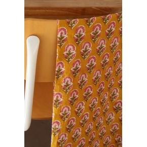 TISSU SARYA - coton indien jaune