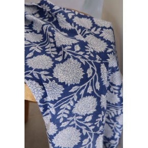 tissu coton indien vente au mètre - un chat sur un fil