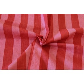 tissu rayures rose et vieux rose - coton indien