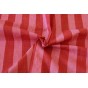 tissu rayures rose et vieux rose - coton indien