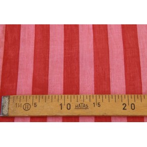 coton rayé indien rose et vieux rose - un chat sur un fil