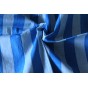 tissu indien bleu motif rayures - un chat sur un fil