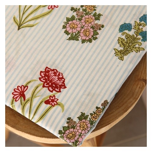 tissu coton indien vente au mètre - un chat sur un fil