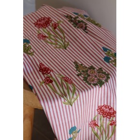 tissu coton indien vente au mètre - un chat sur un fil