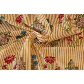 tissu coton indien vente au mètre - un chat sur un fil