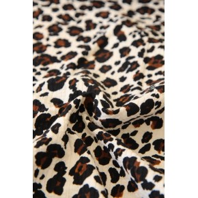 coton léopard - tissu seersucker