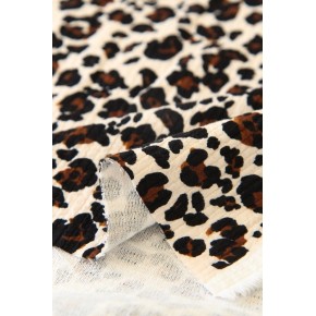 imprimé léopard - tissu seersucker