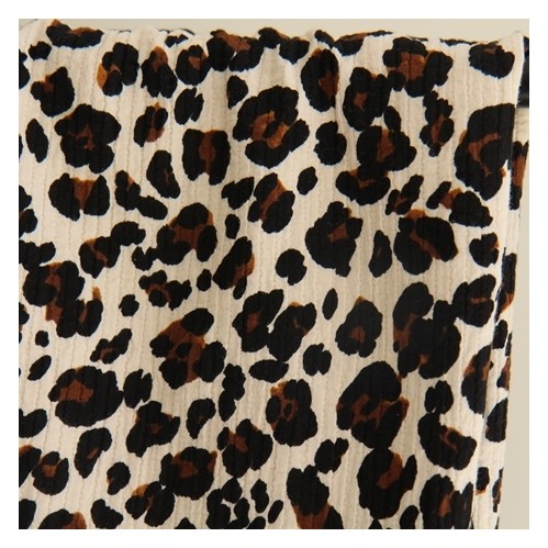 coton seersucker léopard pour coudre une robe