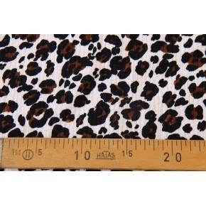 joli seersucker léopard - mercerie un chat sur un fil