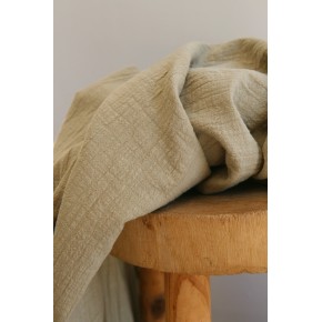 jolie double gaze en coton - vert sauge