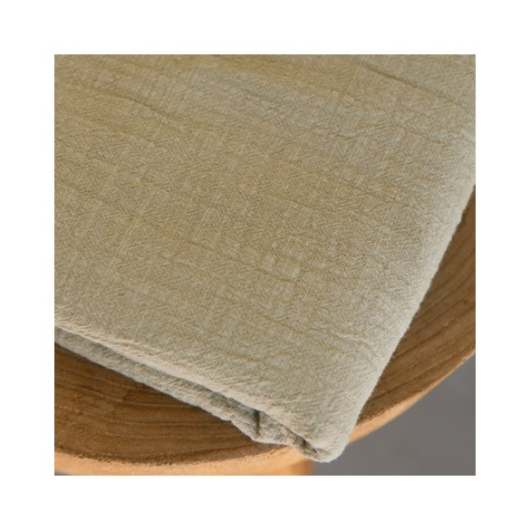 jolie double gaze en coton - vert sauge clair