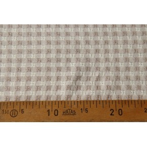 joli coton brodé et ajouré - beige et écru