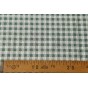 tissu broderie carreaux vert et écru