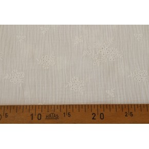 jolie double gaze brodée - blanc