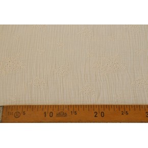 tissu en double gaze brodée pour coudre robe, blouse