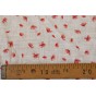 tissu voile de coton imprimé fleurs rouges