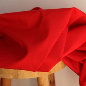 tissu en popeline de coton - rouge
