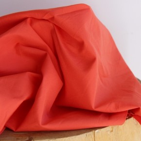 tissu en popeline de coton - rouge vermeil