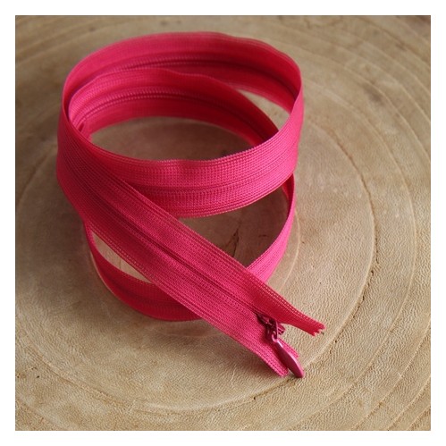 Fermeture Eclair invisible rose fuchsia - un chat sur un fil