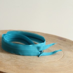 fermeture invisible bleu aqua 60 cm - un chat sur un fil