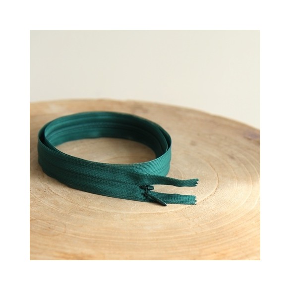 fermeture invisible vert foncé 60 cm - un chat sur un fil