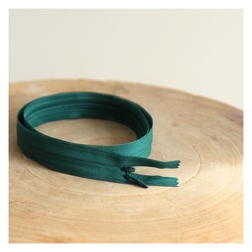 fermeture invisible vert foncé 60 cm - un chat sur un fil