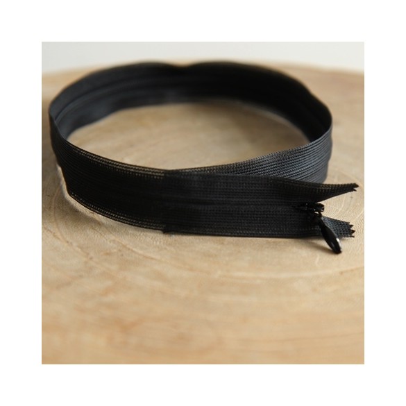 fermeture invisible noir 40 cm - un chat sur un fil