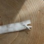 zip invisible 30 cm blanc - un chat sur un fil