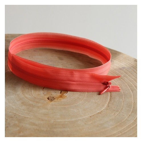 fermeture invisible corail 60 cm - un chat sur un fil
