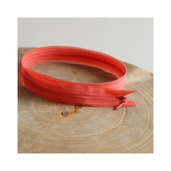 fermeture invisible corail 60 cm - un chat sur un fil