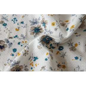 tissu coton fleurs - collection upcycling