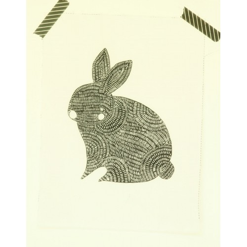 Lapin noir et blanc Lapin noir et blanc