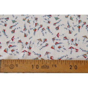 crépon blanc cassé - un chat sur un fil