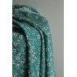 tissu viscose imprimée - vert et blanc