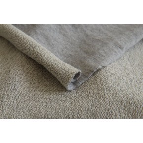 tissu french terry gris clair - upcyclé