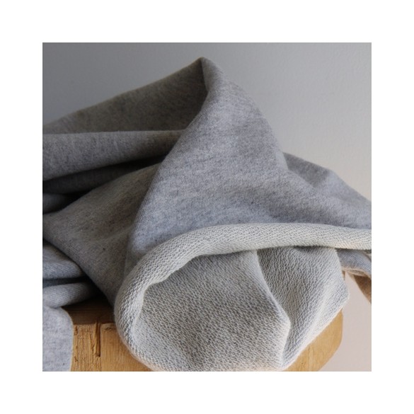collection upcycling - french terry gris chiné
